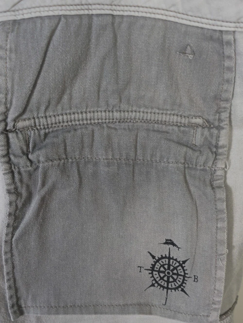 Tommy Bahama Light Gray Cargo Shorts